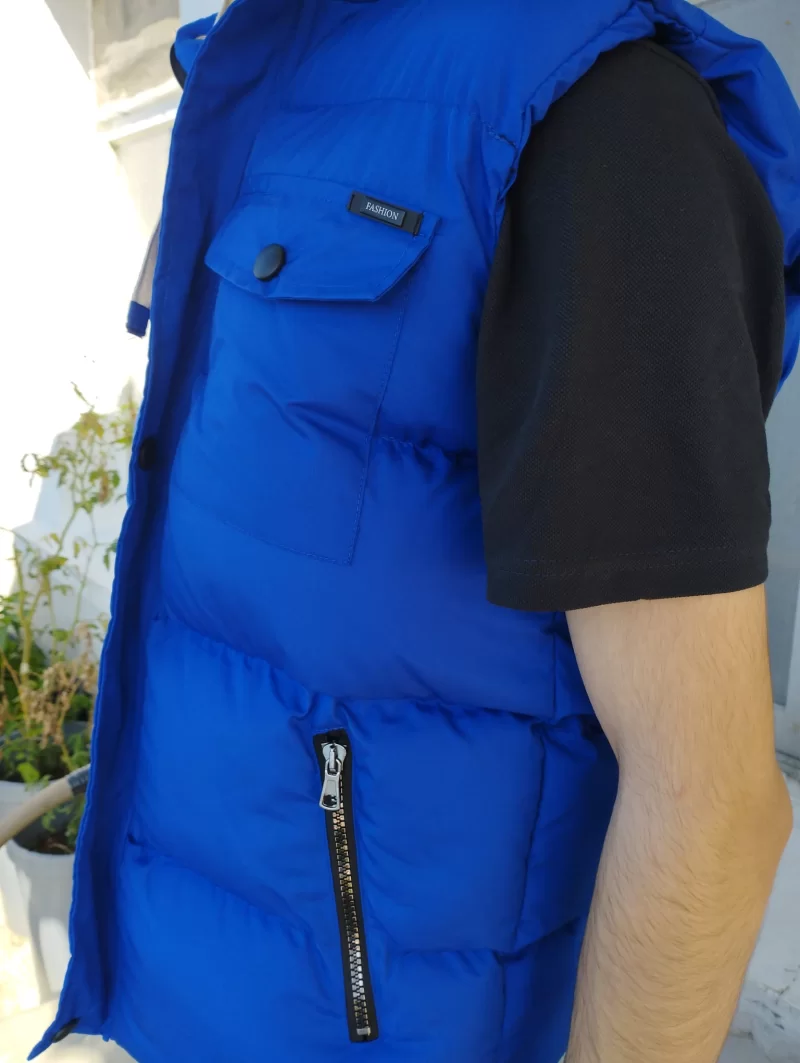 kolsuz kapşonlu yelek